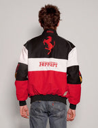Stylefizz Ferrari Style Tri-Color Jacket – High-Speed Streetwear