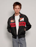 Stylefizz Black Ferrari Racing Jacket – Luxury Motorsport-Inspired Streetwear