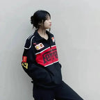 Black Ferrari Racing Jacket – Stylefizz Street Performance Edition