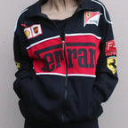 Black Ferrari Racing Jacket – Stylefizz Street Performance Edition